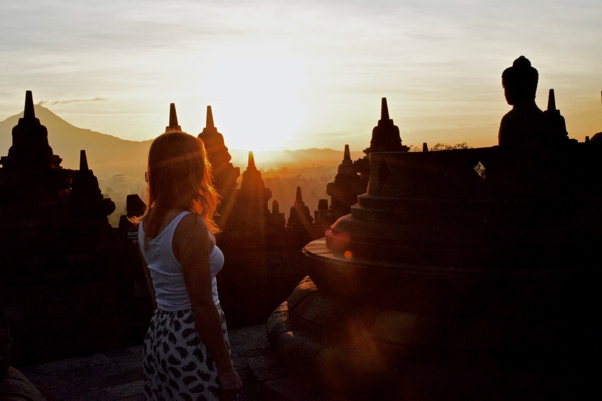 Sunrise at Borobudur