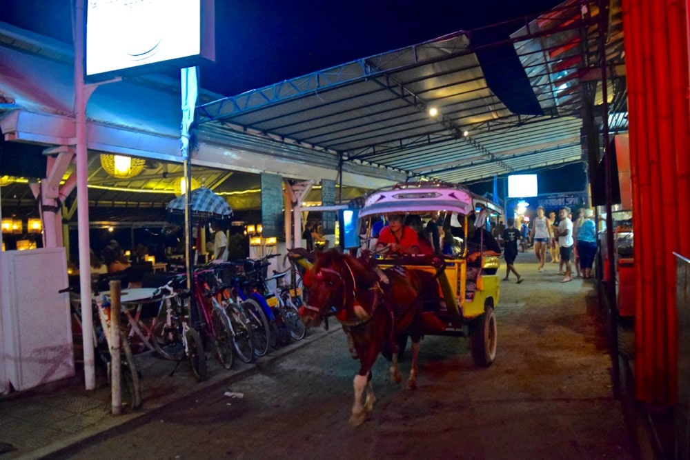 Gili T at night