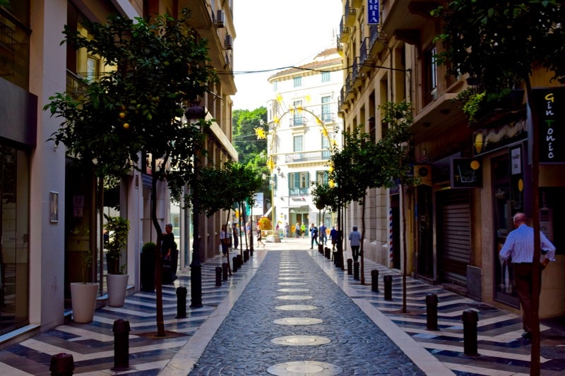 Wandering the streets of Malaga, Spain