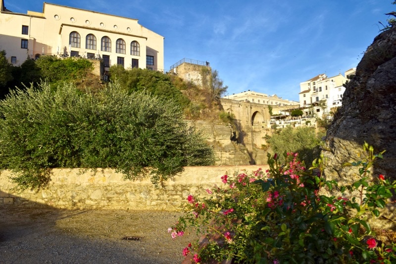 The gardens by Puente Nuevo, Ronda, Spain