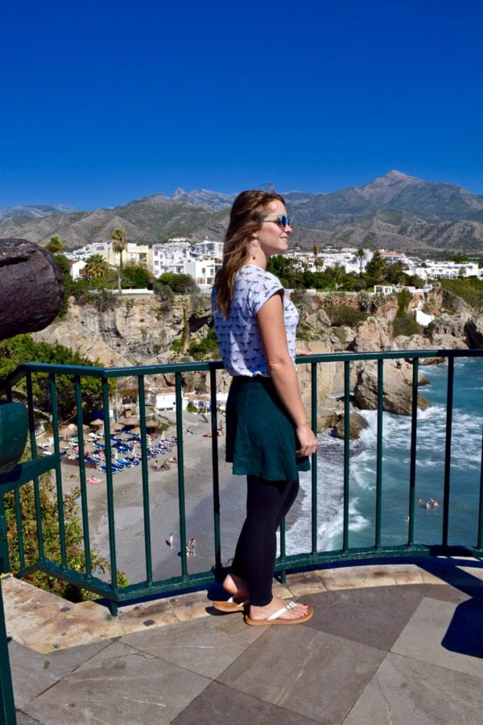 Enjoying the view in Nerja, Spain