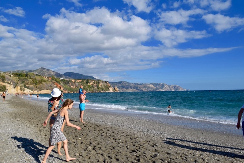 A trip to the Playa de Burriana Beach - one of the top things to do in Nerja! 