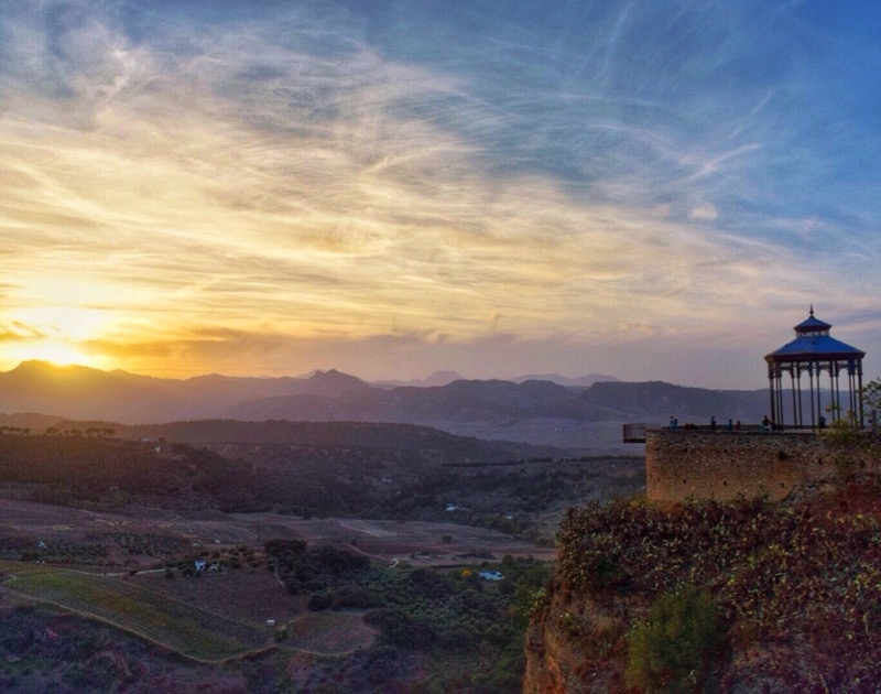 Breathtaking sunsets in Ronda, Spain