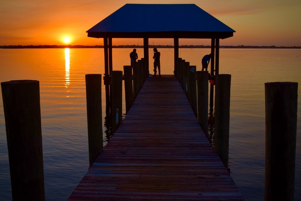 Magical sunset from Hutchinson Island, Florida