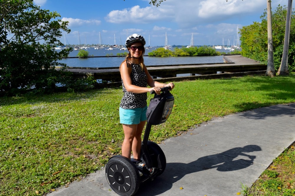 Segway tour around Stuart, Martin County, Florida