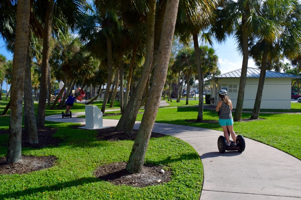 Segway tour around Stuart, Martin County, Florida