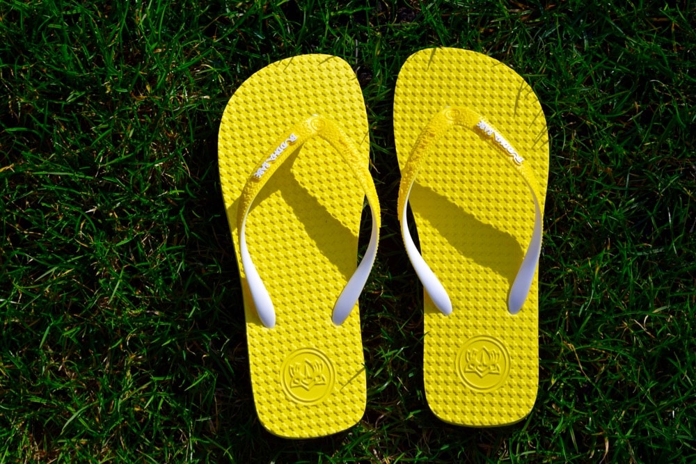 Buddha Babe Yellow Flip Flops