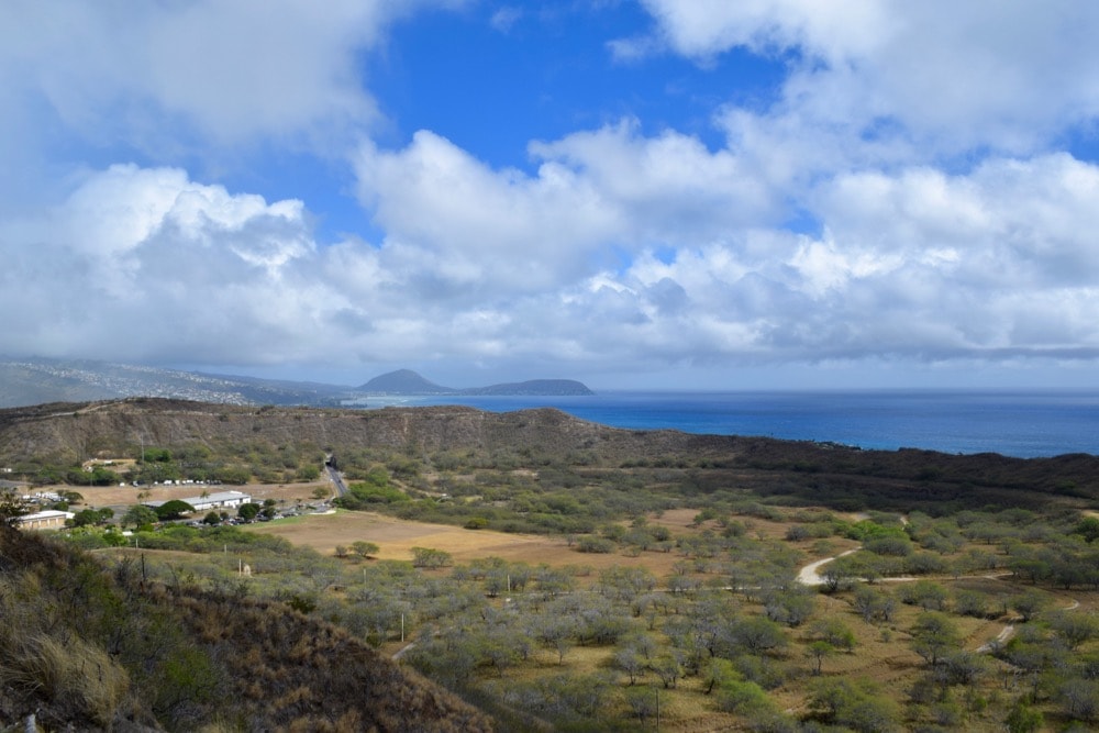 Amazing views from Diamond Head Trail, Hawaii