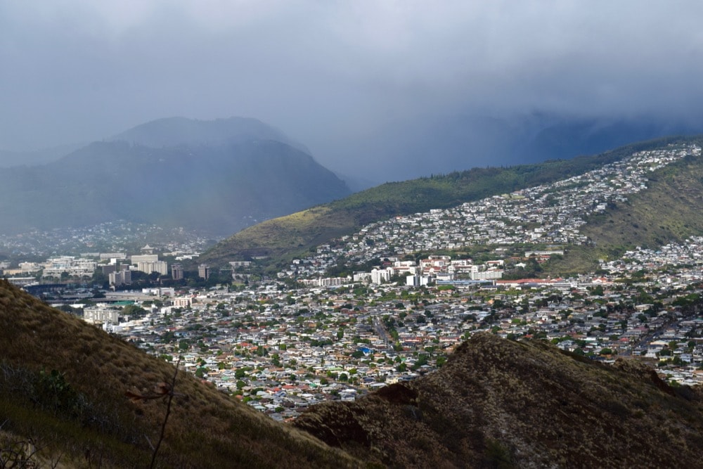 Amazing views from Diamond Head Trail, Hawaii