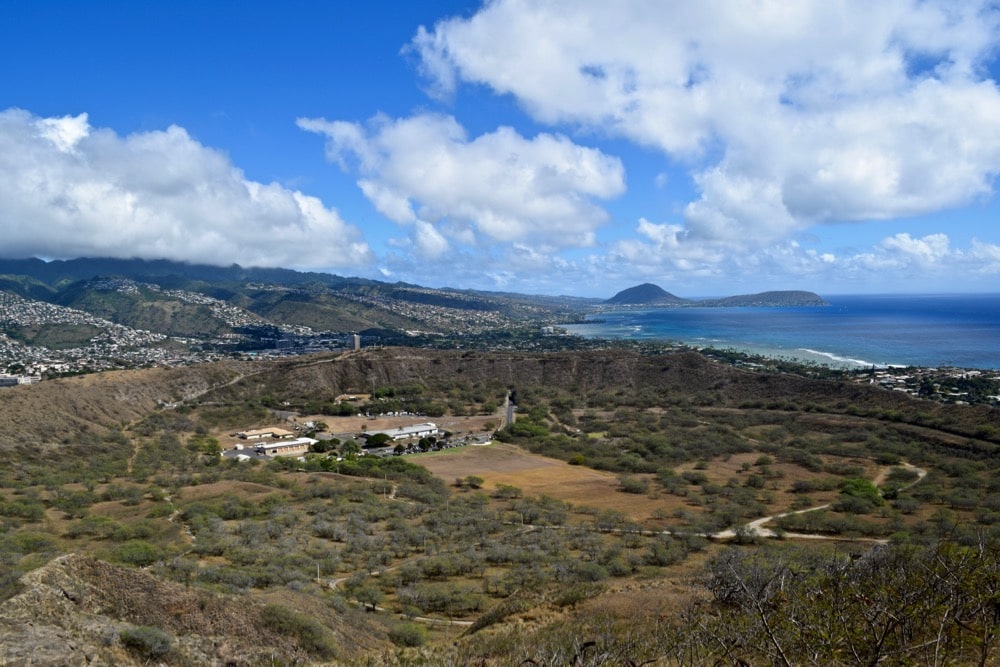 Amazing view of the entire crater at Diamond Head