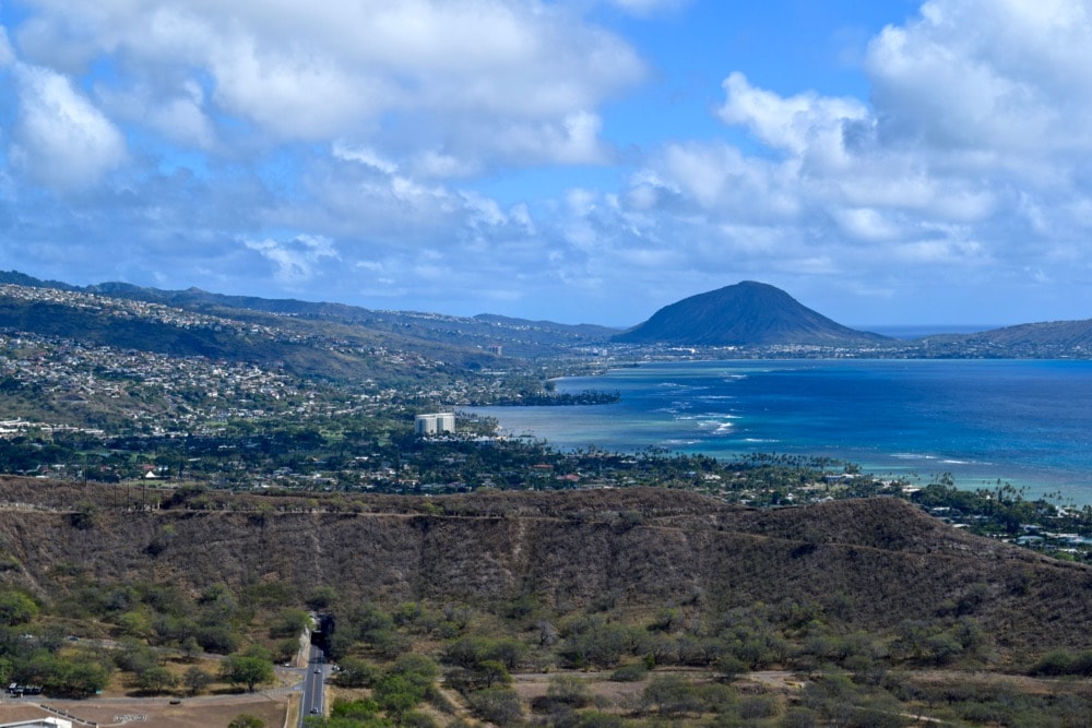 Amazing views from Diamond Head Trail, Hawaii