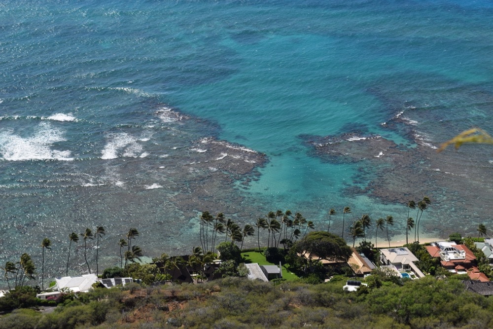 Crystal clear water in Hawaii