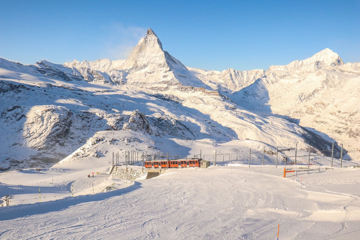 Zermatt to Gornergrat train