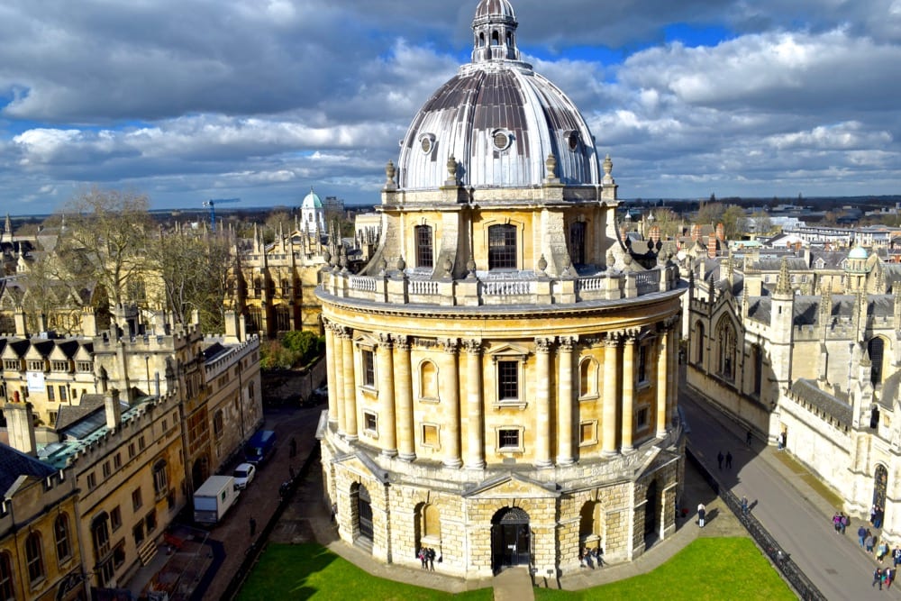 View of Radcliffe Camera from St Mary The Virgin Tower, Oxford