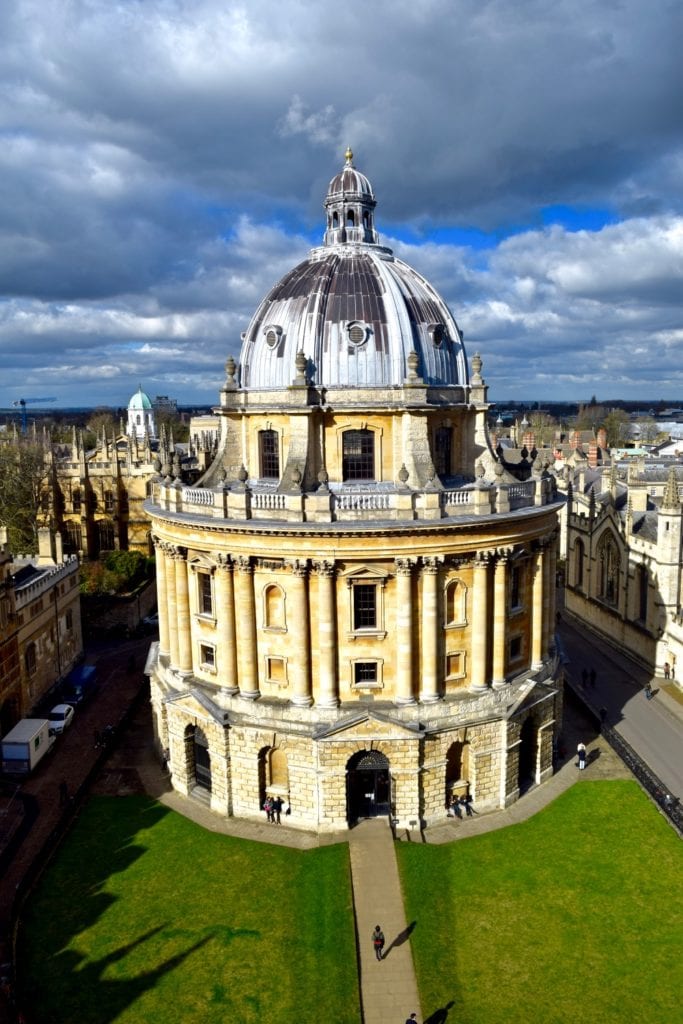 View of Radcliffe Camera from St Mary The Virgin Tower, Oxford