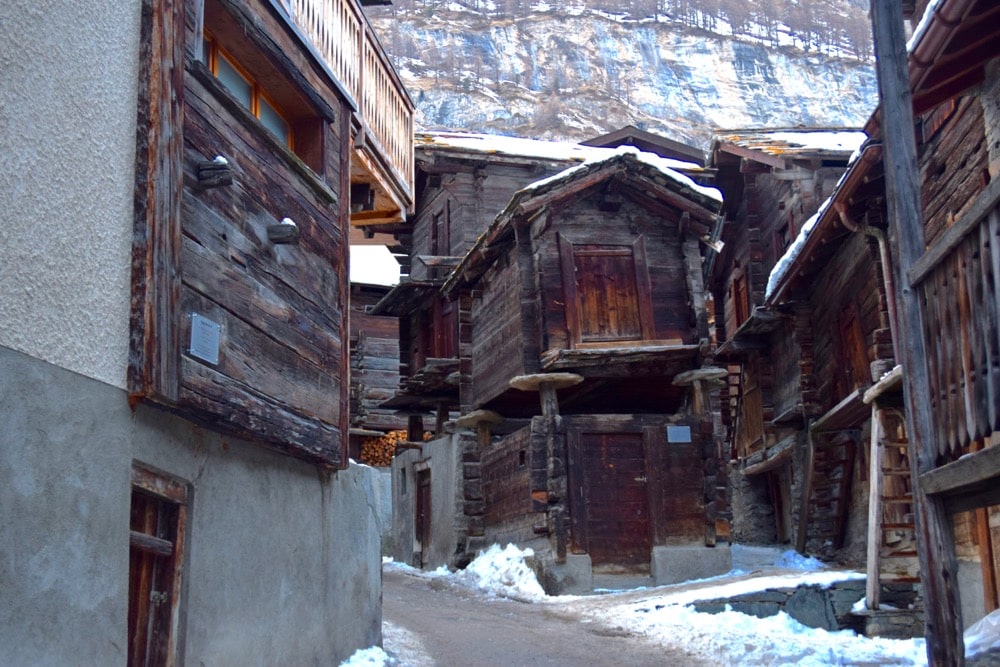 Zermatt's old village, Switzerland