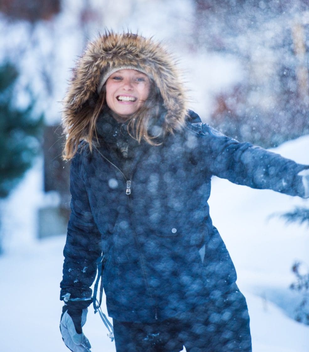 Snowball fight in Zermatt, Switzerland