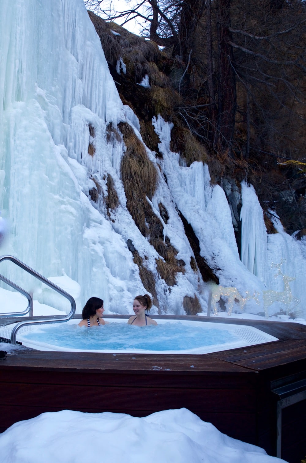 Jacuzzi time at Hotel Sonne Zermatt, Switzerland