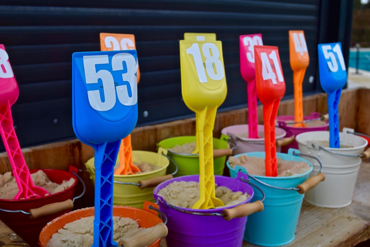 Buckets and spades ready for summer