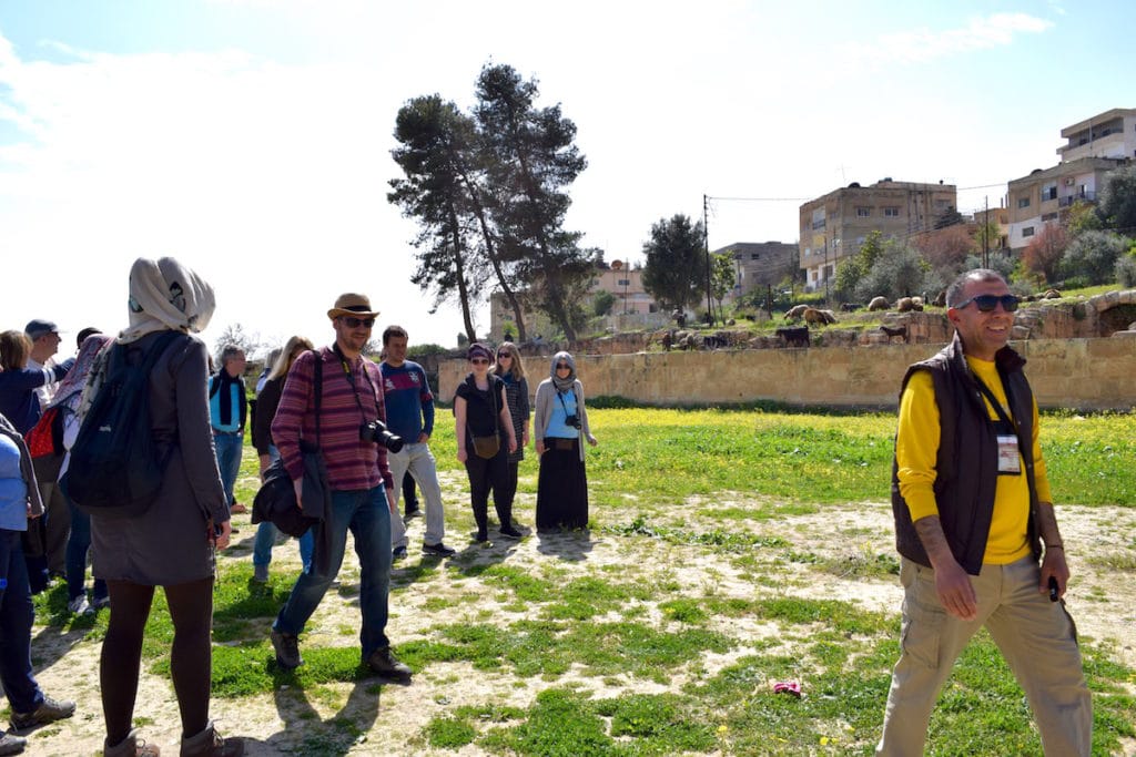 Tourists at Jerash, Jordan