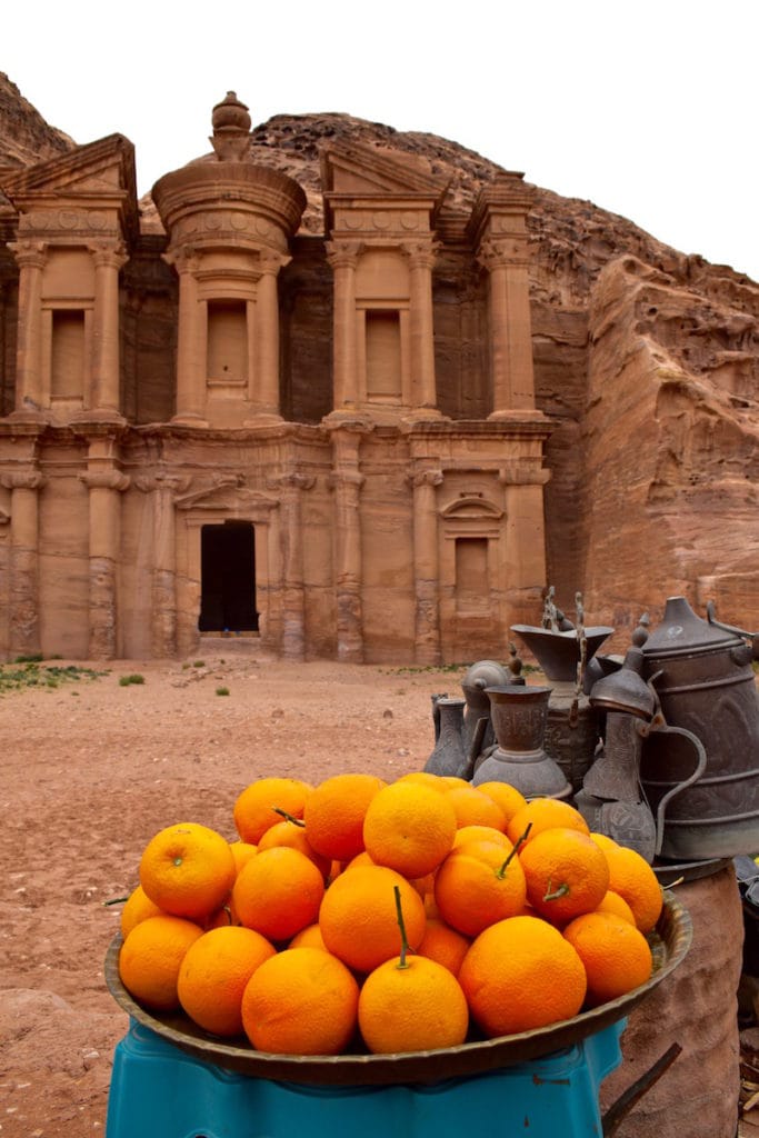 Oranges in front of The Monastery