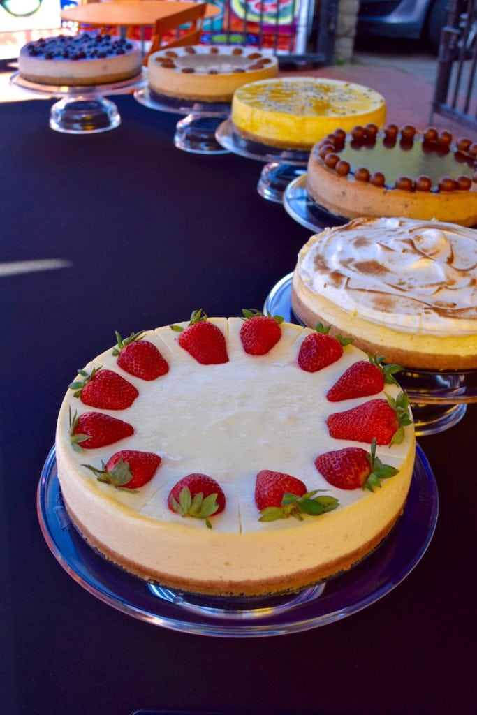 These cheesecakes look tasty at Hampstead Market