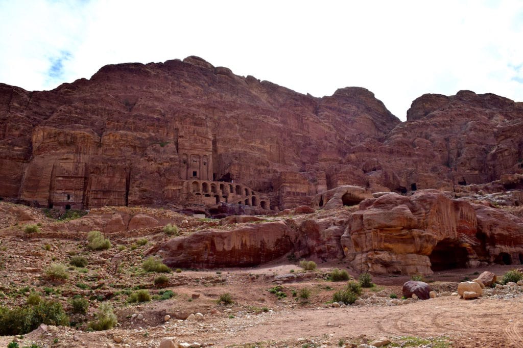 Amazing ancient caves and tombs at Petra, Jordan