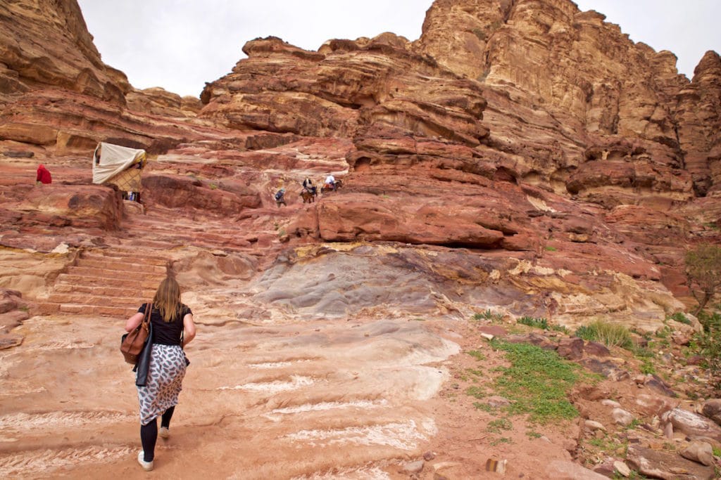 Trekking through Petra, Jordan