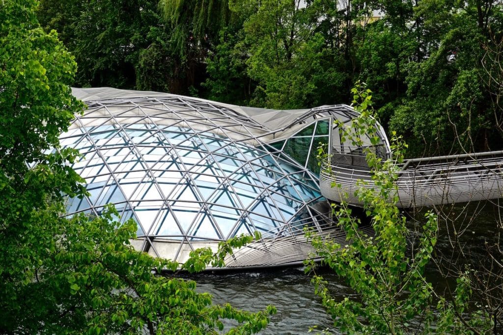 Murinsel - The Island in the Mur, Graz, Austria