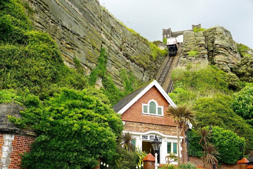 East Hill Lift funicular railway in Hastings