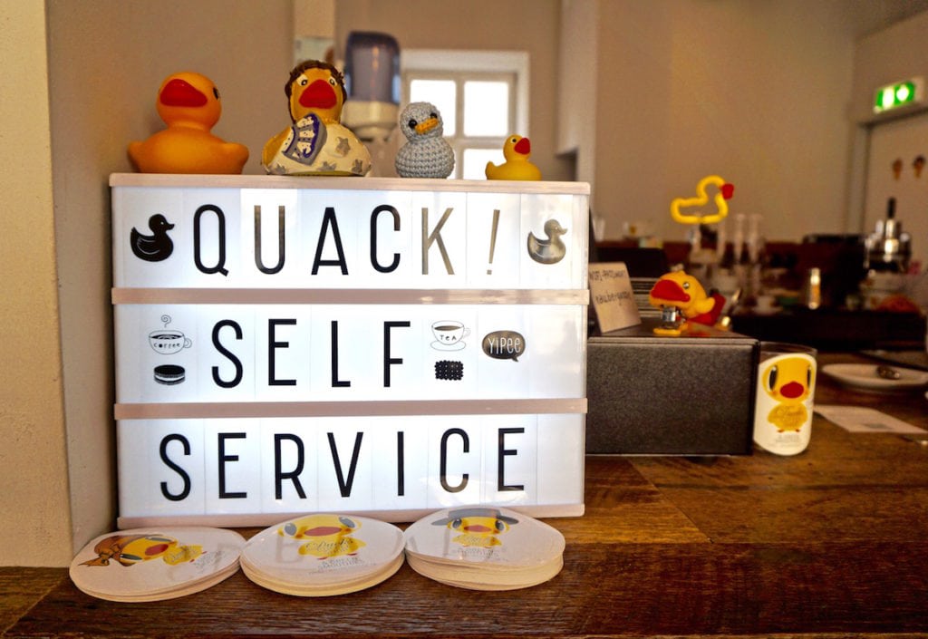 How cute is Ducks Coffee Shop in Graz