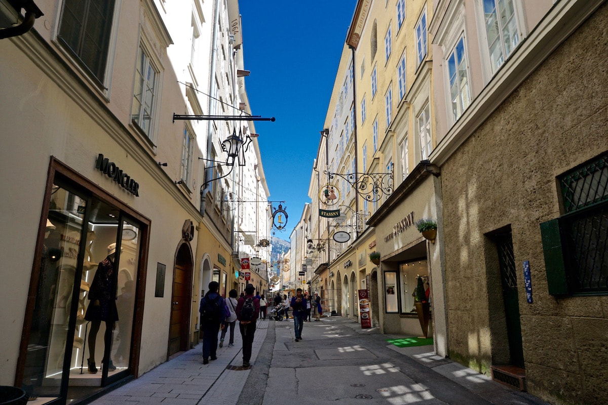 Getreidegasse, Salzburg Austria