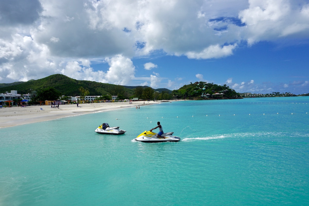 Beautiful views from the water of Antigua