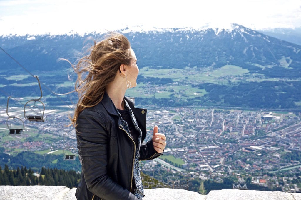 At the top of Nordkette near Innsbruck, Austria