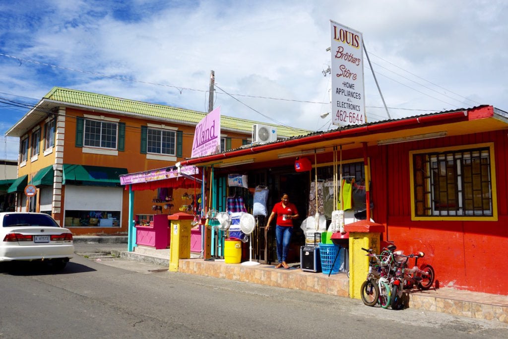 Enjoying Antigua's colourful capital St John's