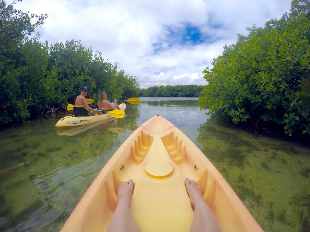 Kayaking in Antigua, Caribbean