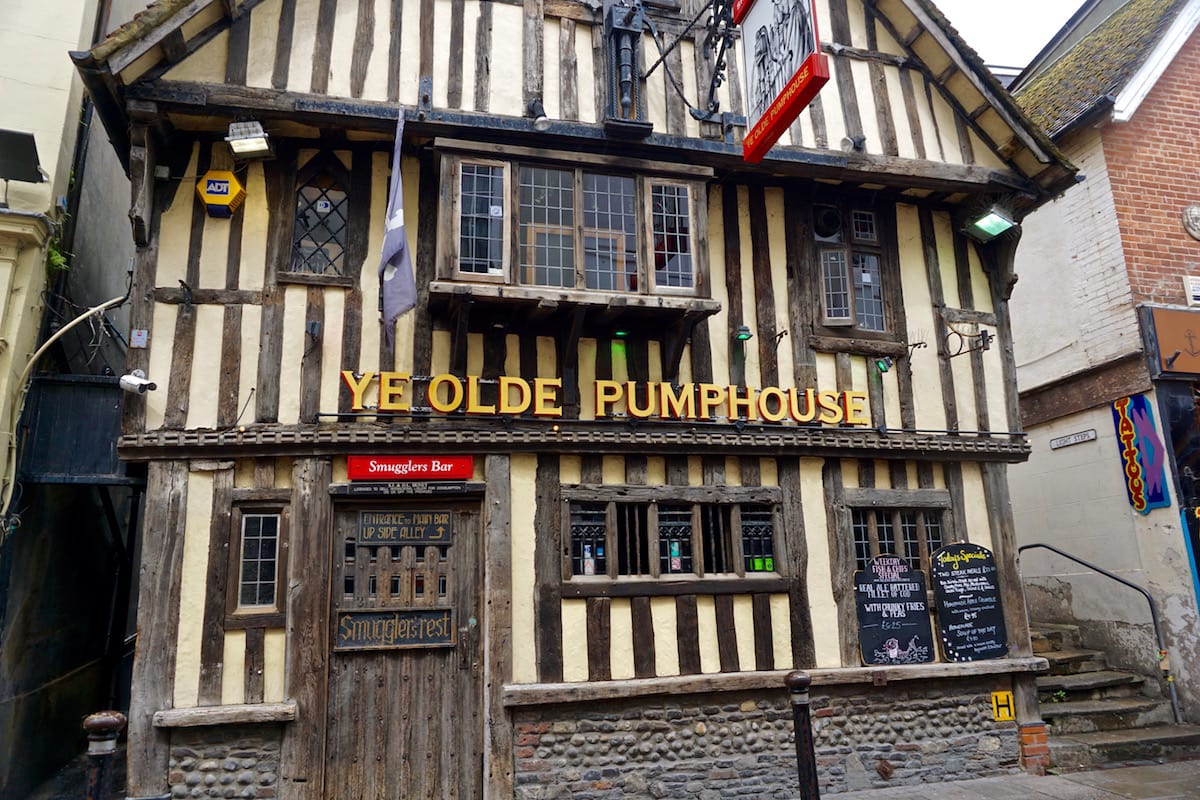 Love this old-style pub on George Street, Hastings