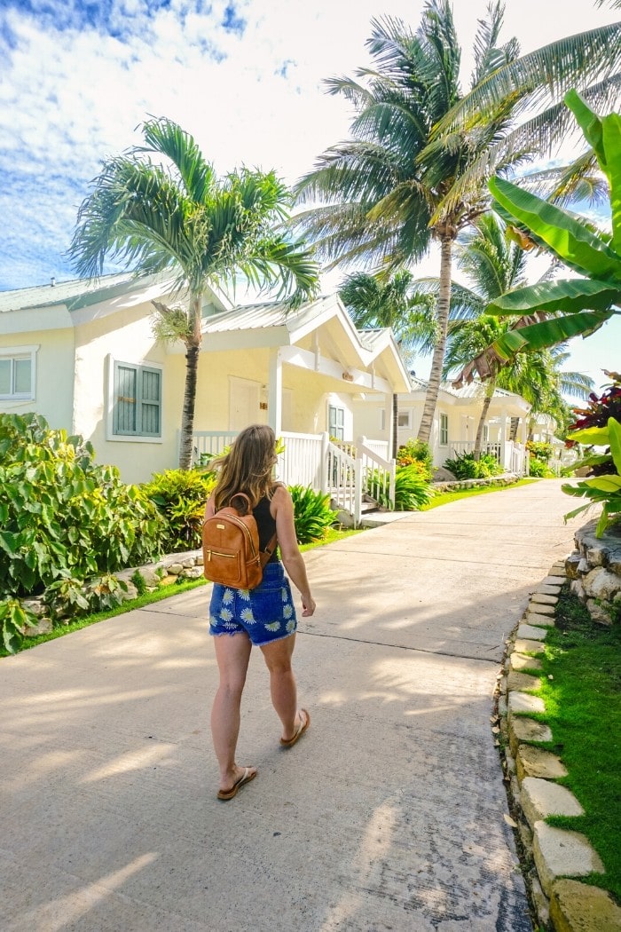 Walking through The Verandah Resort, Antigua