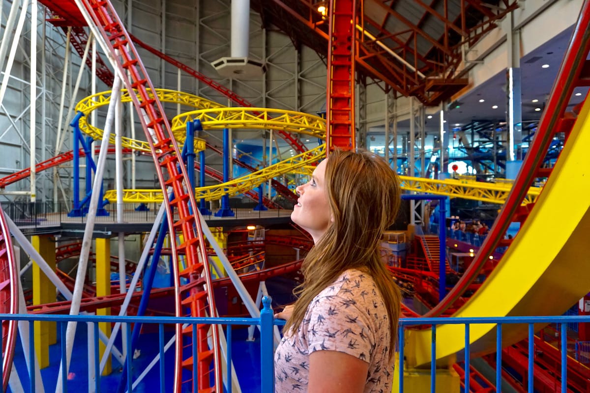 Mindbender rollercoaster in Edmonton, Canada