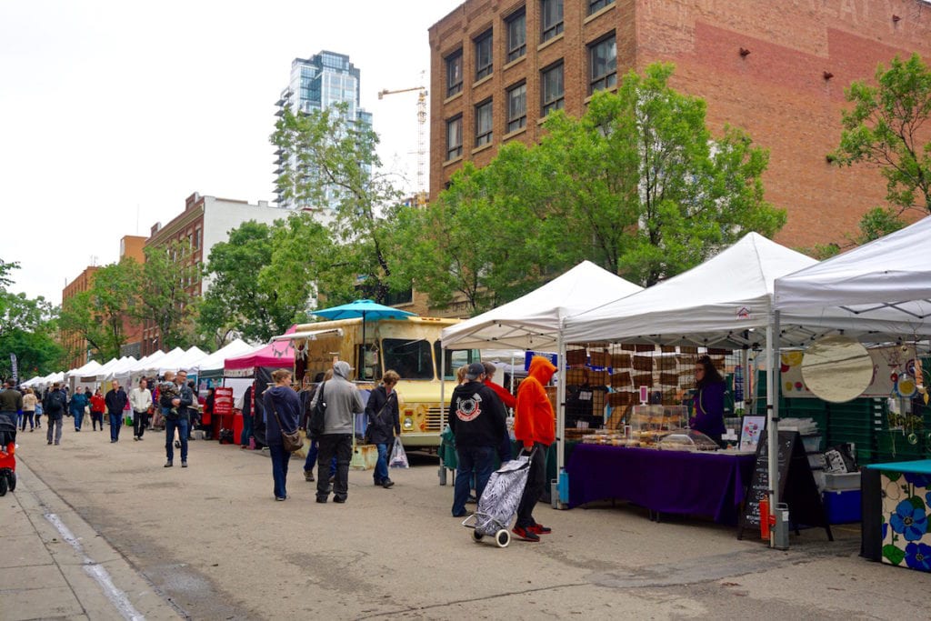 Exploring 104 Street Market on the Edmonton Food Tour