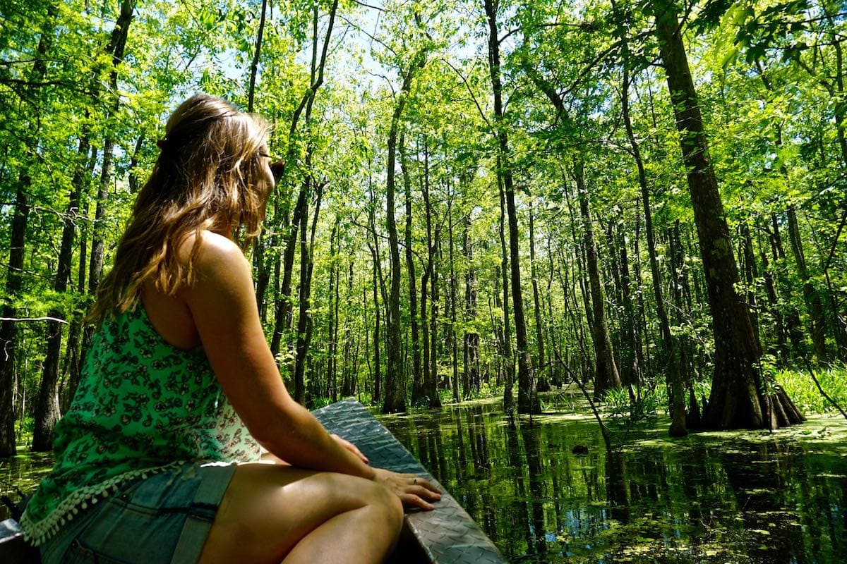 Exploring Bayou Pigeon - the swamps in Louisiana