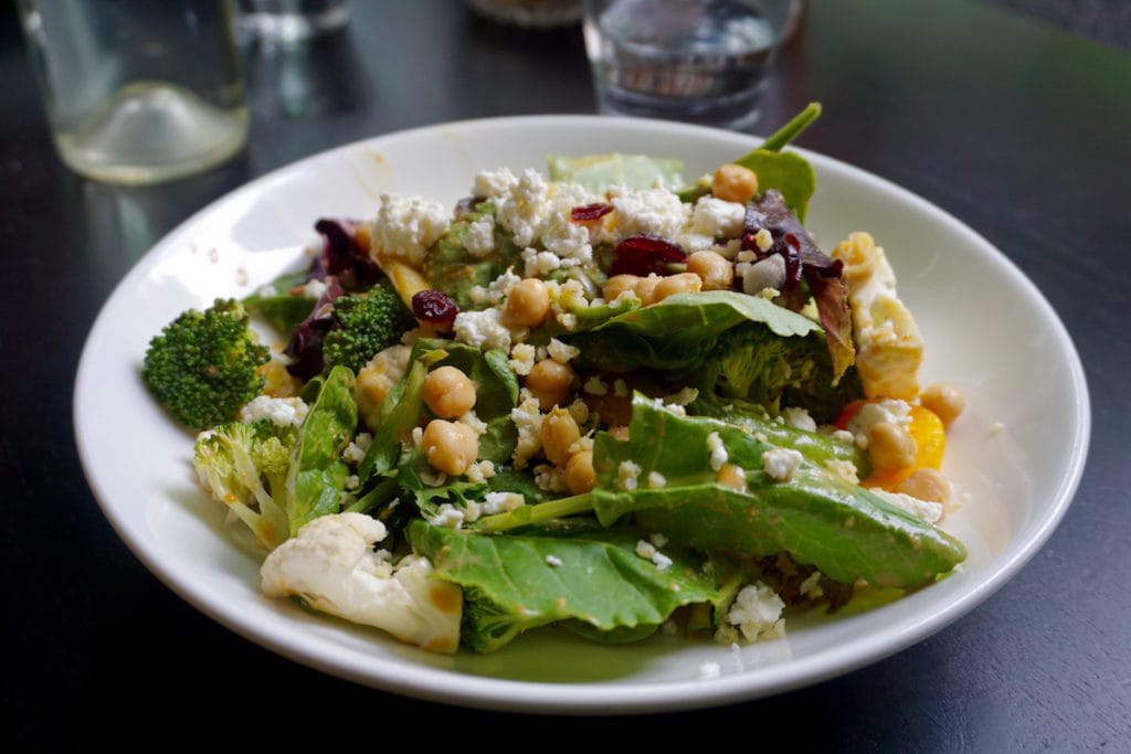 Salad time at Culina Muttart, Edmonton