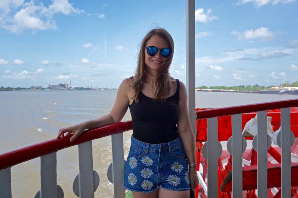 Travelling on Steamboat Natchez in New Orleans