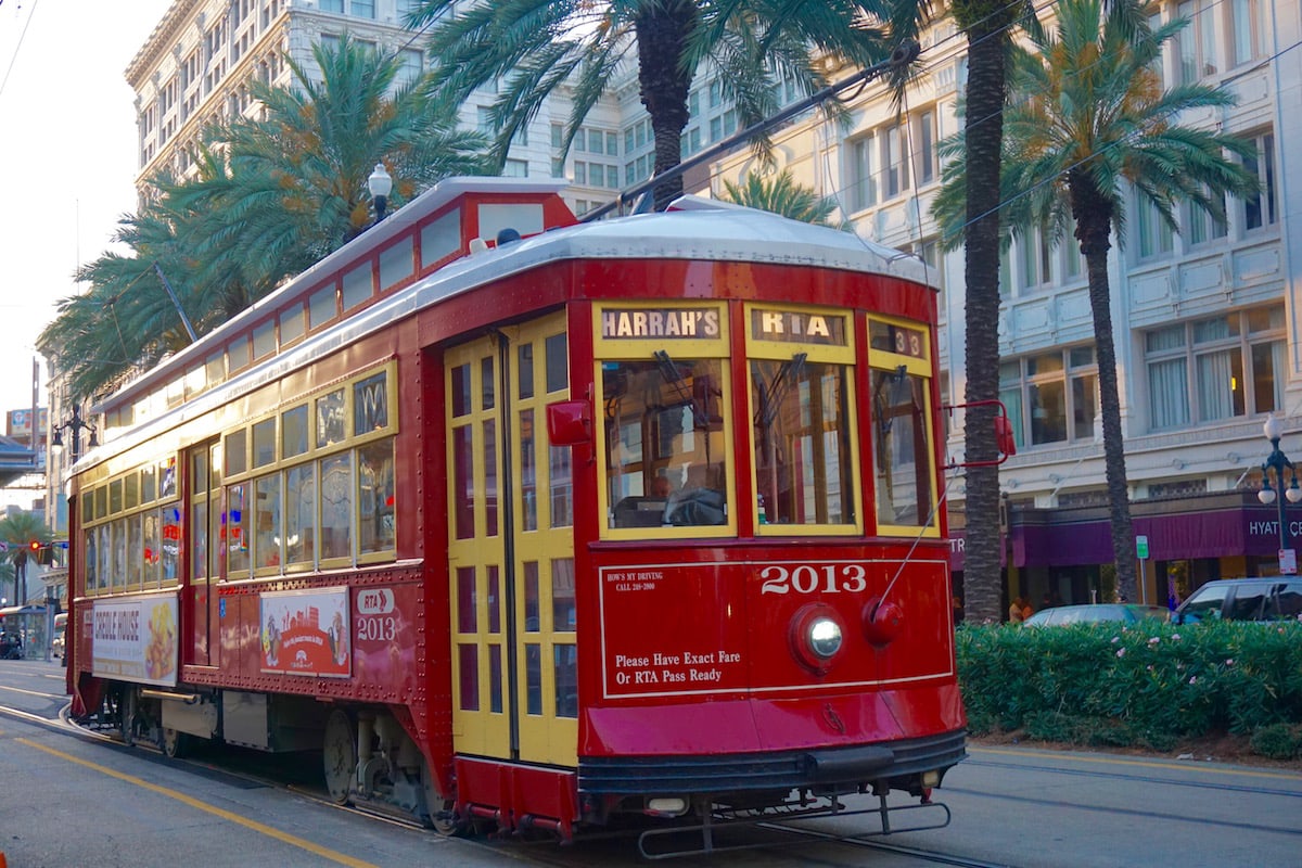 New Orleans Street Car on Canal Street