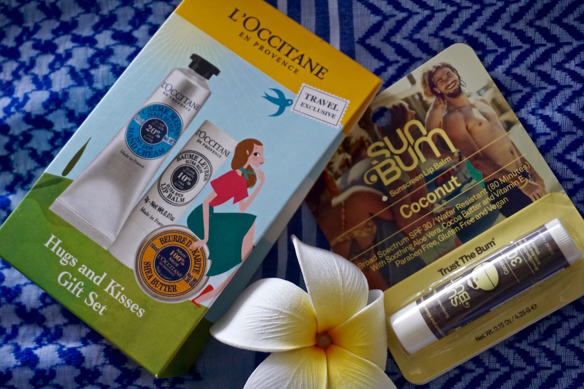 L'Occitane and Sun Bum goodies