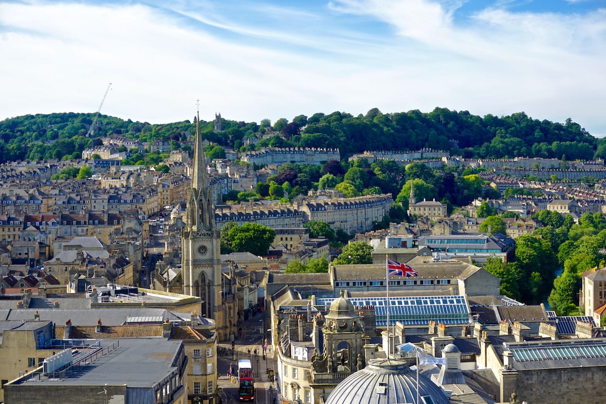 Incredible views from Bath Abbey Tower