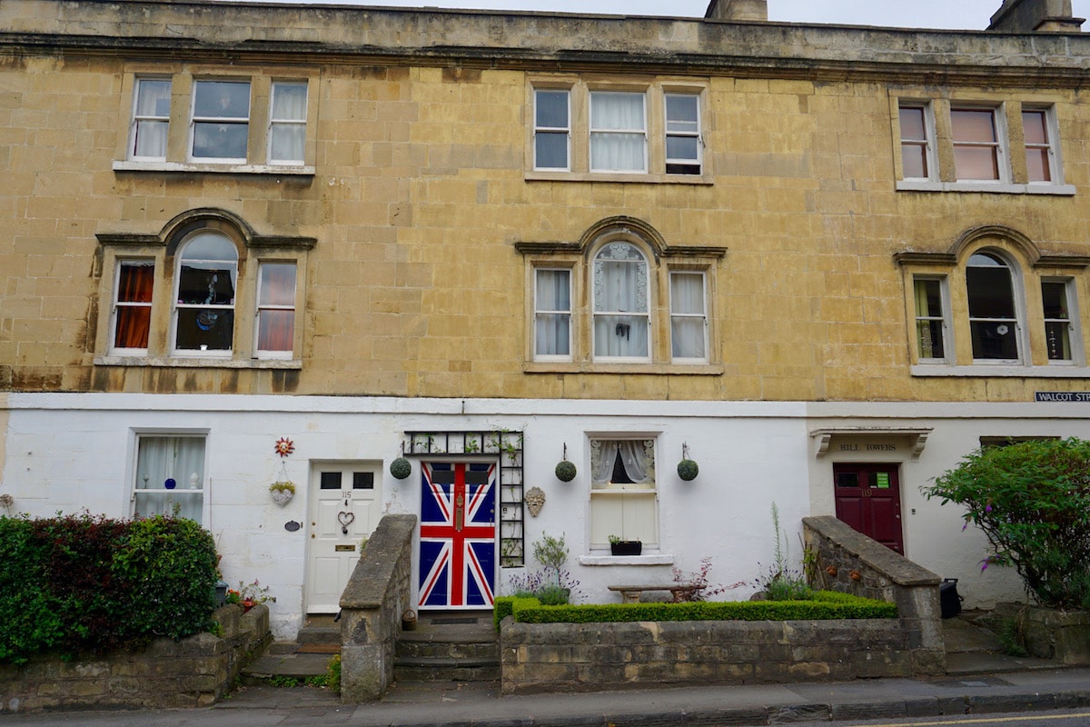 Cute house on Walcot Street, Bath