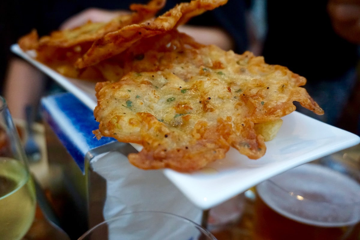 Tortillitas de camarones at La Tabernita, Cadiz