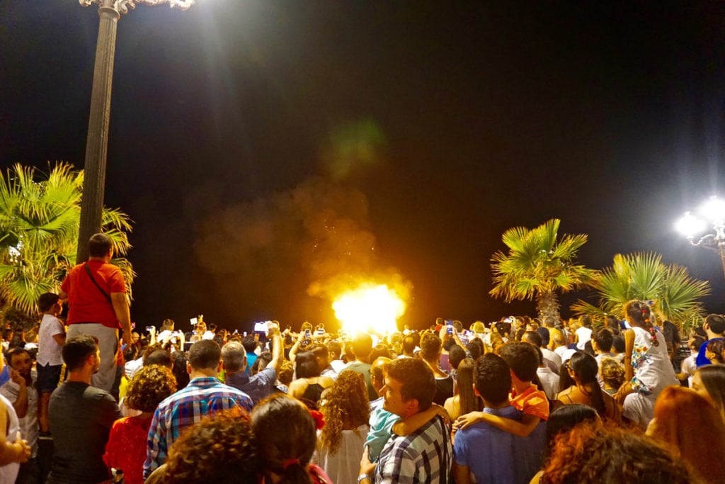Celebrations for San Juan in Cadiz
