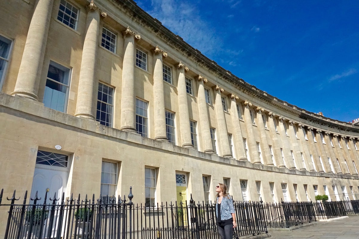 Exploring the Royal Crescent, Bath